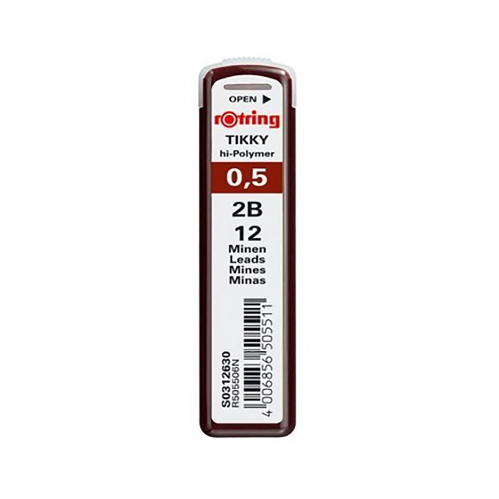 Mine creion mecanic Rotring, 0.5 mm , 2B, 12 bucati/cutie Mine creion mecanic Rotring, 0.5 mm , 2B, 12 bucati/cutie